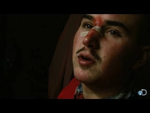 Crab Pot Smashes Greenhorn's Face | Deadliest Catch