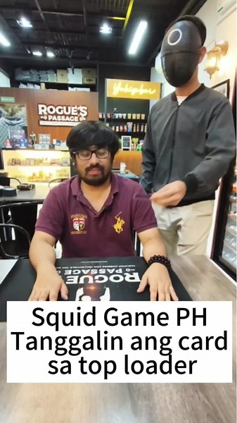 Wanna play a game? Visit us at Rogue's Passage. Located at GF, L,Plaza Bldg., Jose Abad Santos Ave., Mexico, Pampanga #squidgame #fyp #foryou #toploader #mtg #ygo #hobbyshop