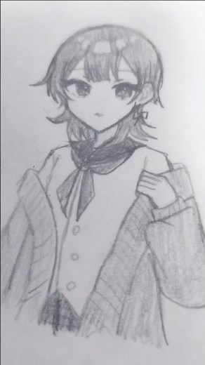 そんな度胸もないんだけどね。#イラスト #アナログイラスト #創作 #oc #わたしのアール