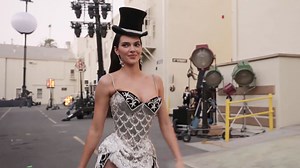 Kendall Jenner Opens Vogue World: Hollywood in 'Moulin Rouge' Costume