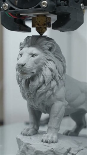 3D Printed Lion Statue 🦁 | Printable STL Model