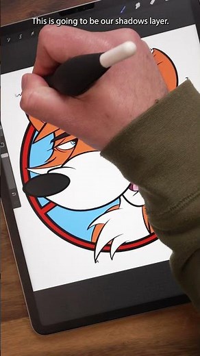 Procreate Tips #21: Adding Shadows & Highlights #shorts