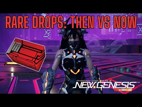 [PSO2 NGS] Rare Drops in Phantasy Star (Then vs Now)
