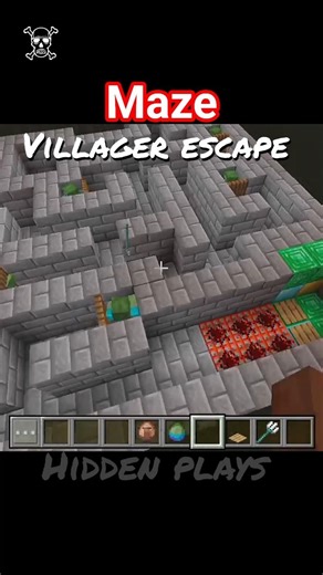 Minecraft Villager vs Zombie Maze🥵