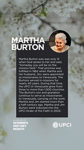 During Women's History Month, we honor the legacy of leaders such as Martha Burton. Her influence shaped the Apostolic movement and continues to inspire Apostolic believers today. Read more about her life and ministry at https://oof.upci.org/minister-bio/martha-burton | United Pentecostal Church International