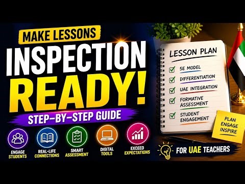 Get Outstanding in Inspection | Lesson Plan Guide for UAE Teachers | MOE level Inspection