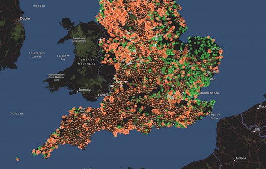 Live map shows sewage spills in England - check recent sewage leaks in your area