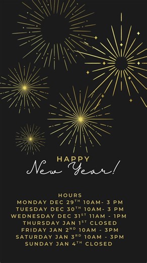 ✨🥂 Watch for Our New Year’s Hours! 🥂✨ As we get ready to ring in 2026, please note that our New Year’s hours may be different than usual. Keep an eye on our page — we’ll be posting our updated hours soon so you can plan your visit! Thanks for celebrating the season with us. Cheers to a bright and beautiful New Year! 🎉💫 | Ruby And Sole