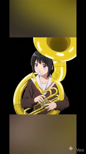 Reina Kousaka playing the sousaphone