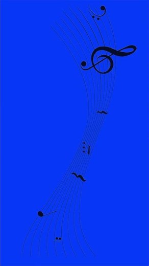 Musical notes green screen animation background perfect lyric videos, music edits, reels and shorts.