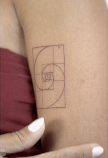 Fibonacci: Aesthetic Fine Line Tattoo Designs