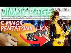 Jimmy Page - Guitar Pentatonic Lick Lesson (Slow Version & Tabs)