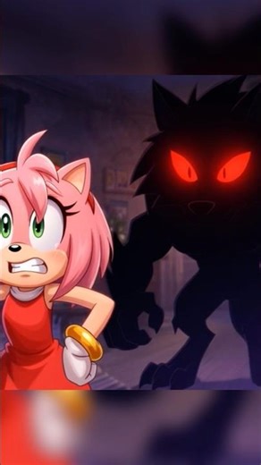 Amy screamed in fear of the wolf… and Sonic lost his pizza! 😱🍕! #shorts #animation #sonic