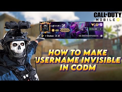 How to Make Username Invisible in CODM (2025) | Step-by-Step Guide