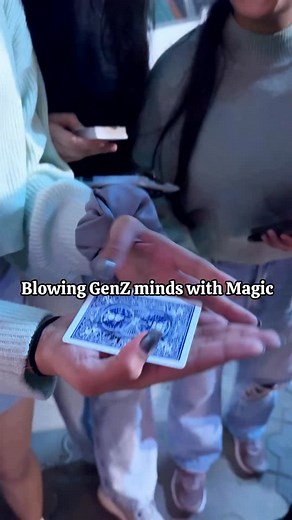 23K views · 110 reactions | Blowing GenZ minds with Magic!!! This is one of my favourite card tricks to perform with strangers!!! Magic, magician, playing cards, sleight of hand, card trick, card control, illusion, illusionist, street magic, reaction, viral, explore, trending #magic #sleightofhand #streetmagic | Nirbhik Datta | Facebook