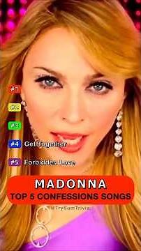 Madonna's Top 5 CONFESSIONS songs 🔥