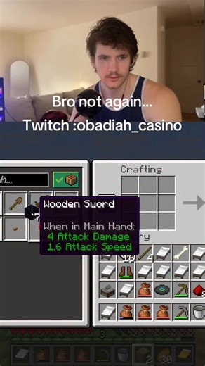 Obadiah Casino on Instagram: "F this game bro #minecraft#hermitcraft#building #hardcore#mumbo jumbo"