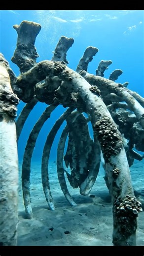 Massive Mermaid Skeleton Found Beneath the Sea—Myth Finally Proven? A diver has made what could be the most sensational underwater discovery of the century: a giant mermaid-like skeleton resting on the ocean floor. With both human and aquatic anatomical features, this finding is reigniting long-standing legends and shaking the foundations of mainstream science. Is this the physical proof ancient seafarers weren't hallucinating, or a shocking creation designed to manipulate belief? As the image s