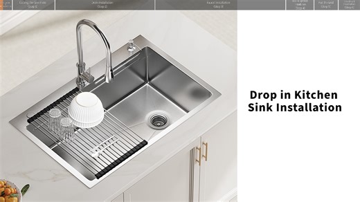 Watch Drop in kitchen sink-Installation Video on Amazon Live