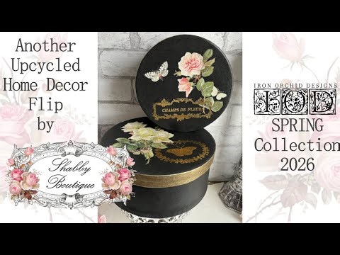 IOD Spring Collection Release 2026 | Dark Romantic Academia Hat Boxes DIY | Craft n Chat | Roses