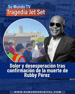 664K views · 10K reactions | Hija de Rubby Pérez tras confirmación de la muerte de su padre, el dolor y la desesperación se apoderó del momento y con gritos desgaradores conoce la noticia.  Disfruta de Su Mundo TV en los siguientes canales:  CLARO: 101 y 1101 HD  Altice: 81  Aster: 81  Telecable Dominicano: 10 y 20  Wind Telecom: 46  ¡No te lo pierdas! #SuMundoTV #jetset #tragediasetjet #rubbyperez #noticiasrd #merengue #UltimoMinuto | Su Mundo TV | Facebook