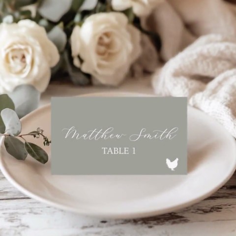 Printed Place Cards With Custom Fonts and Colors - Customized Guest Names Wedding Place Cards - Simple, Classic Place Cards for Wedding 0032 - Etsy