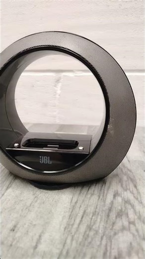JBL Radial Micro iPod/iPhone Speaker Dock - Black - 360° Sound - Doughnut Shape