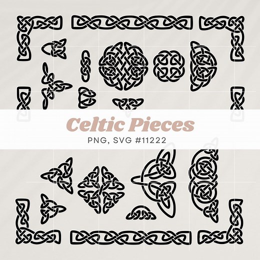 Celtic Knot SVG Bundle Viking Nordic Knot Clipart Celtic Border Frame Digital Download Irish Mandala Pattern Norse Tattoo Design Mythology - Etsy