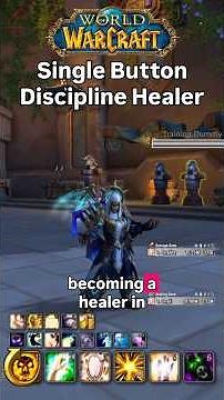 Discipline Priest Single-Button Build | Easy Healing in WoW 11.2 | #worldofwarcraft #shorts