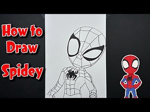 HOW TO DRAW SPIDEY| Spidey and His Amazing Friends| Easy Step-by-Step Tutorial