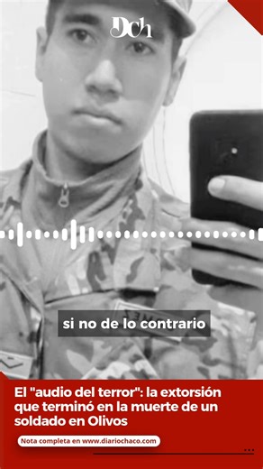 Diario Chaco on Instagram: "🔴EL "AUDIO DEL TERROR": LA EXTORSIÓN QUE TERMINÓ EN LA MUERTE DE UN SOLDADO EN OLIVOS | La Justicia federal investiga una maniobra de extorsión digital que derivó en la muerte de Rodrigo Andrés Gómez, un soldado voluntario de 21 años del Ejército Argentino que prestaba servicio en la custodia de la Quinta Presidencial de Olivos. ➡️Según la investigación a cargo de la jueza Sandra Arroyo Salgado, el caso comenzó con un contacto a través de una aplicación de citas. Det