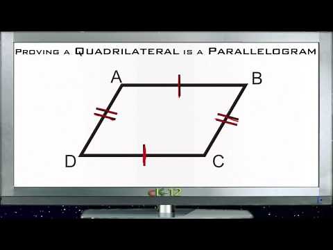Proving a Quadrilateral is a Parallelogram: Lesson (Basic Geometry Concepts)