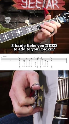 8 BANJO licks you NEED to learn!😱🪕 #banjolesson #banjoplayer #banjo