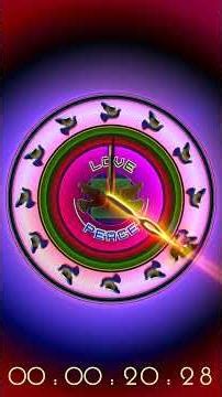 Clock Timer 60 seconds Love and Peace shorts