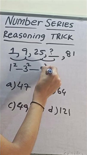 Number Series | Reasoning Trick | #reasoning