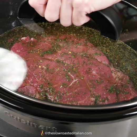 60K views · 822 reactions | Make this Italian beef recipe for tender roast beef in a crock pot, then make sandwiches with sweet peppers and melted cheese. SO delicious! RECIPE ➡️ https://www.theslowroasteditalian.com/slow-cooker-italian-beef-sandwiches-recipes/ | The Slow Roasted Italian | Facebook
