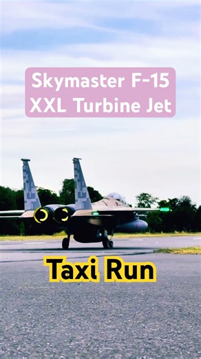 Taxi Run - Skymaster F-15 XXL Turbine Jet #warbird #rcwarbird #turbinejet #f15 #rcturbine #f15eagle