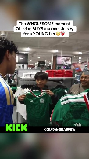 Oblivion Buys Soccer Jersey for Young Fan | Wholesome Moment