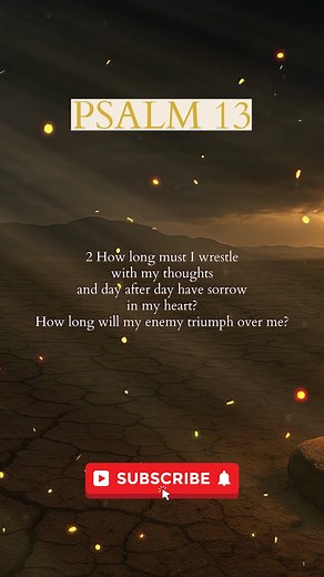 Psalm 13, written by David, is a heartfelt cry to the Lord in a time of despair. David asks, “How long, Lord?” as he wrestles with God’s silence, yet he ends by choosing to trust in God’s unfailing love. This audio Bible reading of Psalm 13 (NIV) includes on-screen text so you can follow along and reflect on David’s prayer when God feels distant. Scripture: Psalm 13 (NIV) #biblequotes #bibleverseoftheday #Christianity #christians #christian #prayer #Godisgood #Pray #Bible #BibleVerse #faith #Jes