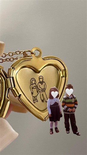 Personalized Heart Locket Pendant|stainless Steel Line Drawing Necklace - Etsy