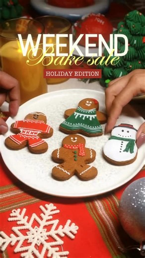 SAZ Bombay on Instagram: "The Holiday Edition Weekend Bakes are here! This and plenty more are making their way to SAZ over the last two weekends of December 🎅🏻☃️ Grab one of everything and trust us, those holiday calories are worth it! 🍩🍪🧁 [ Weekend Bake Sale, Holiday Treats, Gingerbread Cookies, Baileys Berliners, Christmas Bakes, Christmas Cakes, Sugar Doughnuts ]"