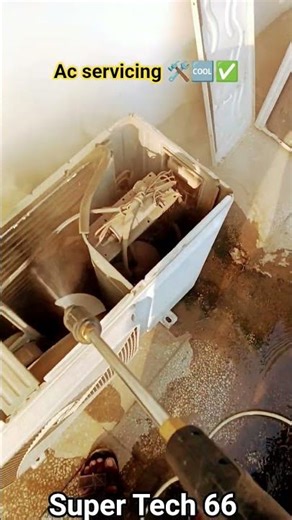 AC hard wash Service ✅🆗🛠️🔧 #accircuits #electrical #new #airconditioner#ac #airconditioning #videos