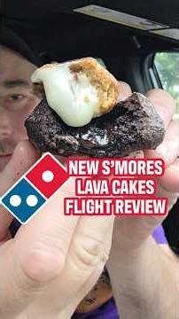 New S'mores Lava Cakes at Dominos are 🔥🤤 #dominos #foodreview
