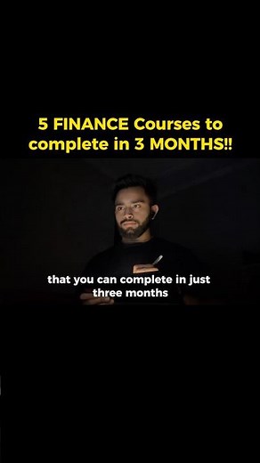 5 Finance Courses To Complete In 3 Months!!
