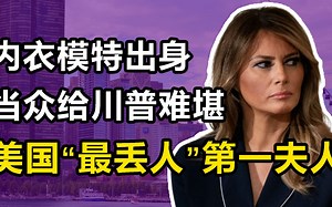 她是美史上“最糟糕的第一夫人”，内衣模特出身，当众给川普难堪