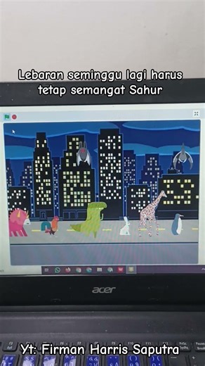 Animasi Coding Scratch Sahur Sahur Ayo Kita Sahur #coding #scratch #arduino