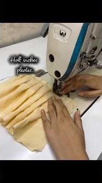 Day 3 🧵✨Learned pin tucks with and without thread + criss-cross lines, half-inch & 1-inch pleats!