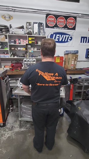 Jay is using Permatex Surface Prep and High Strength Gel Threadlocker to secure the ARP studs into our Brad Anderson Enterprisescylinder head. #BlindCrewChief #FollowADream #NHRA | Follow A Dream