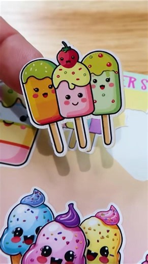 Sticker sheets with Cricut print then cut #cricut