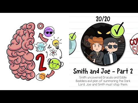 Brain Test 2 Smith and Joe Part 2 All Levels 1-20 Solution Walkthrough